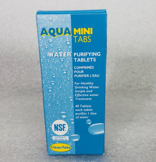 Clean Tabs Aqua Mini Water Purifying Tablets | Pack of 40