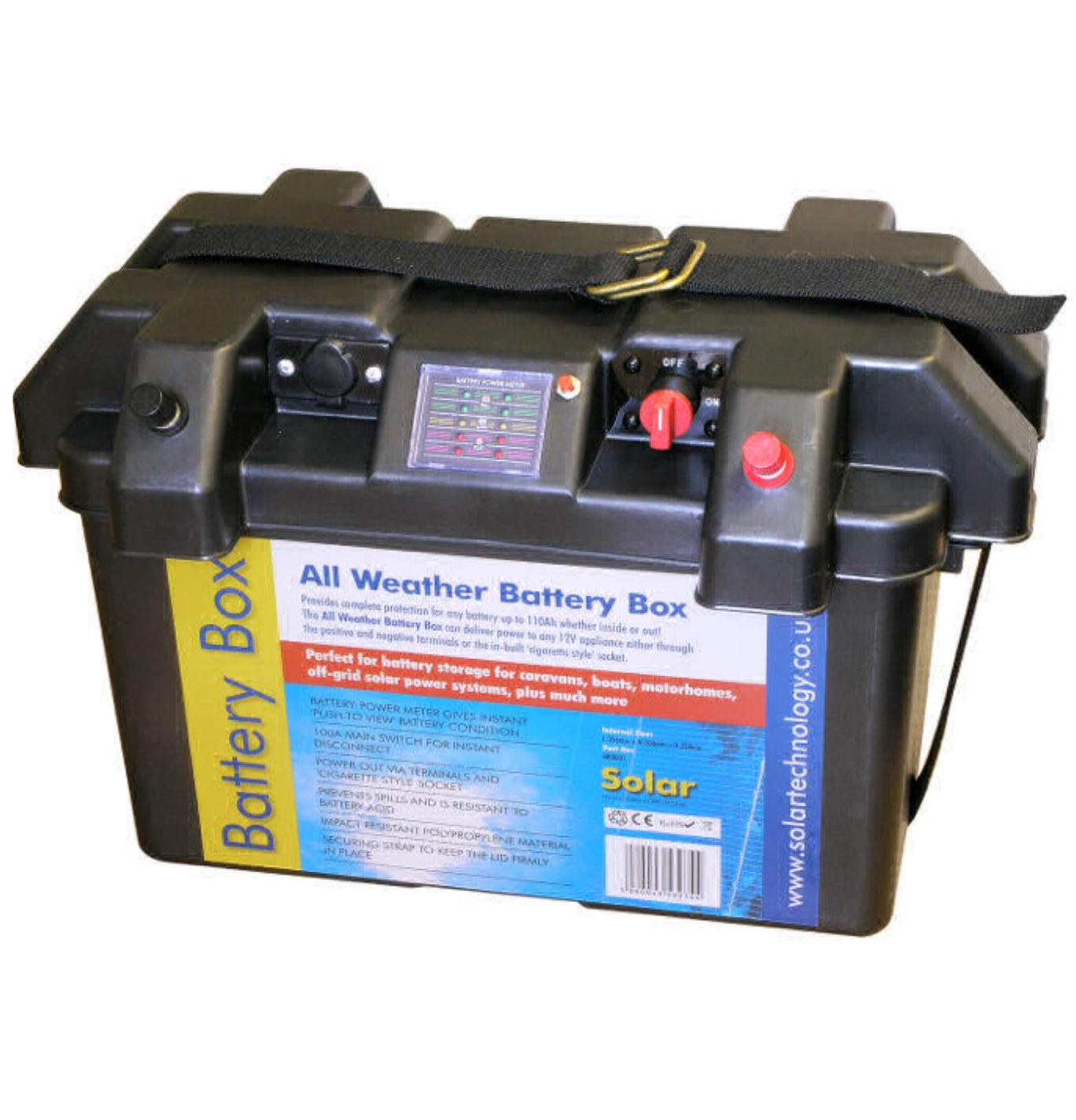 Solar Technology Deluxe All Weather Battery Box Image