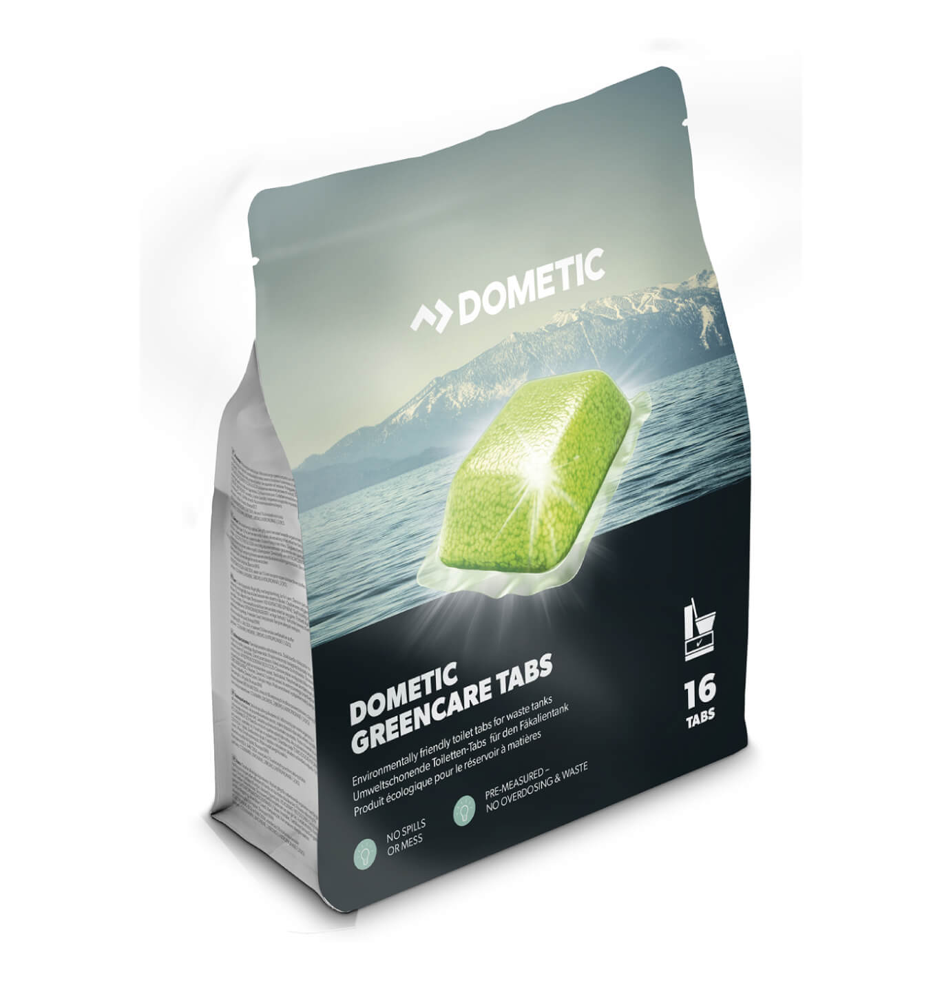 Dometic 972G Portable Toilet & GreenCare Eco Friendly Tabs Bundle