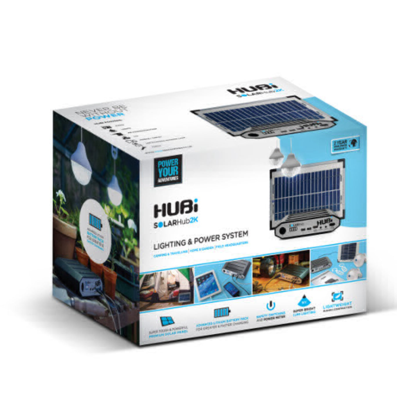 HUBi Go 2k Solar & Lighting Power Kit Image