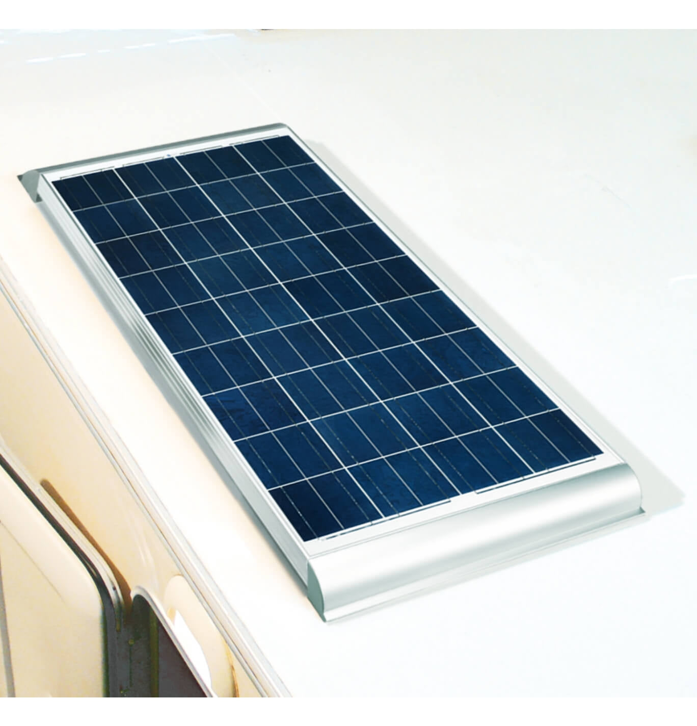 PV Logic 100 Watt Solar Motorhome Rooftop Kit inc Aero Brackets Image