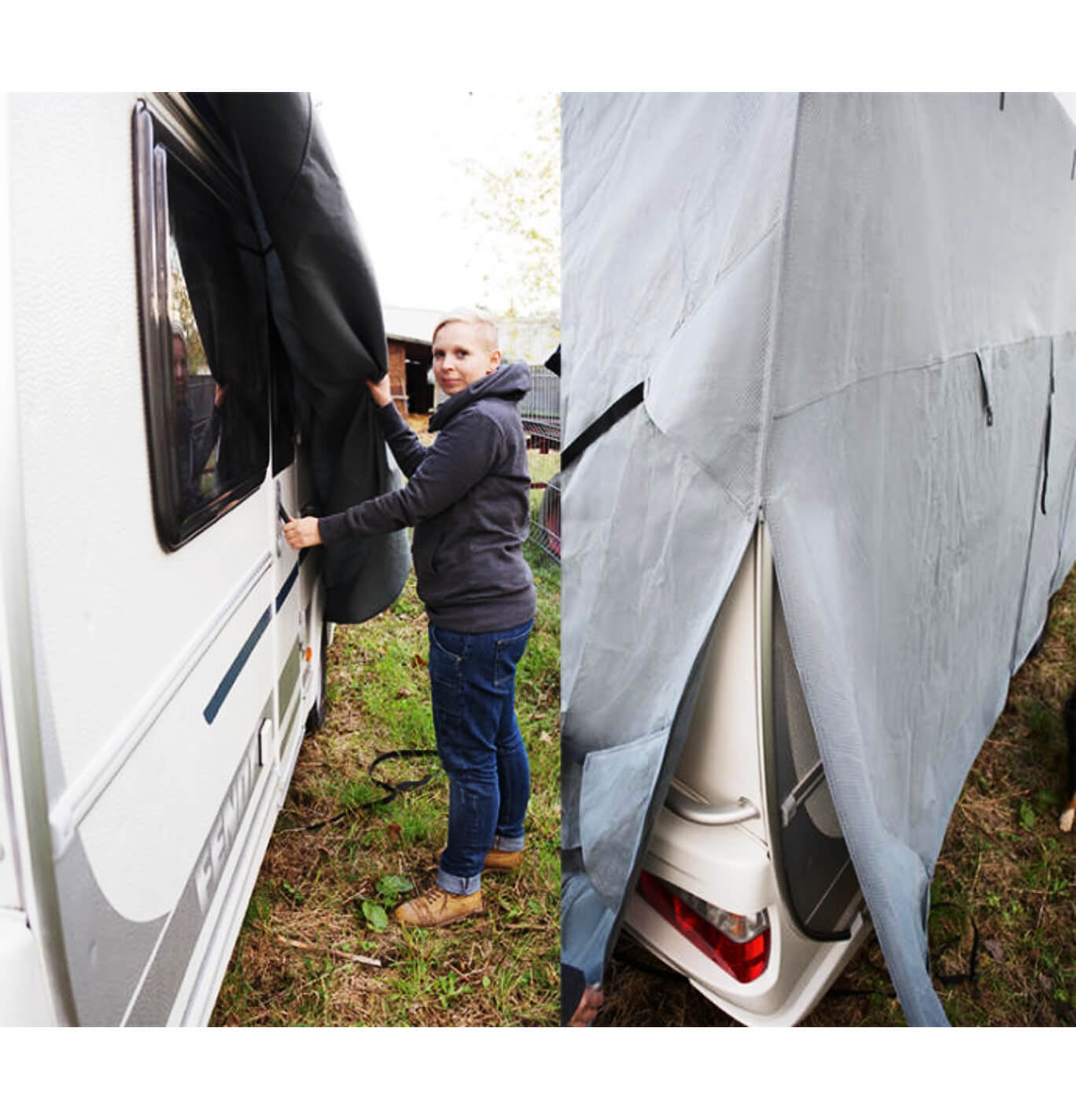 Reimo Breathable Zipper Caravan Cover | 699cm x 223cm Image