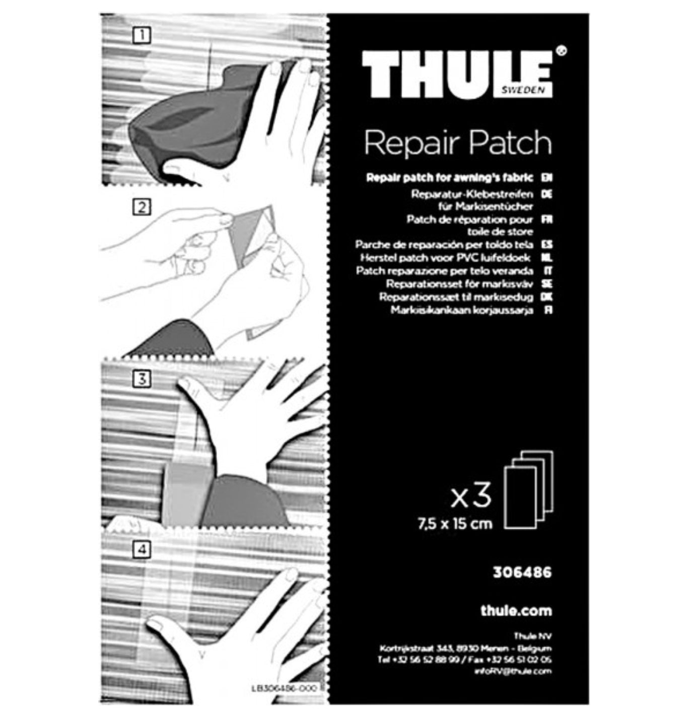 Thule Omnistor Awning Repair Patch Kit | 306486 Image