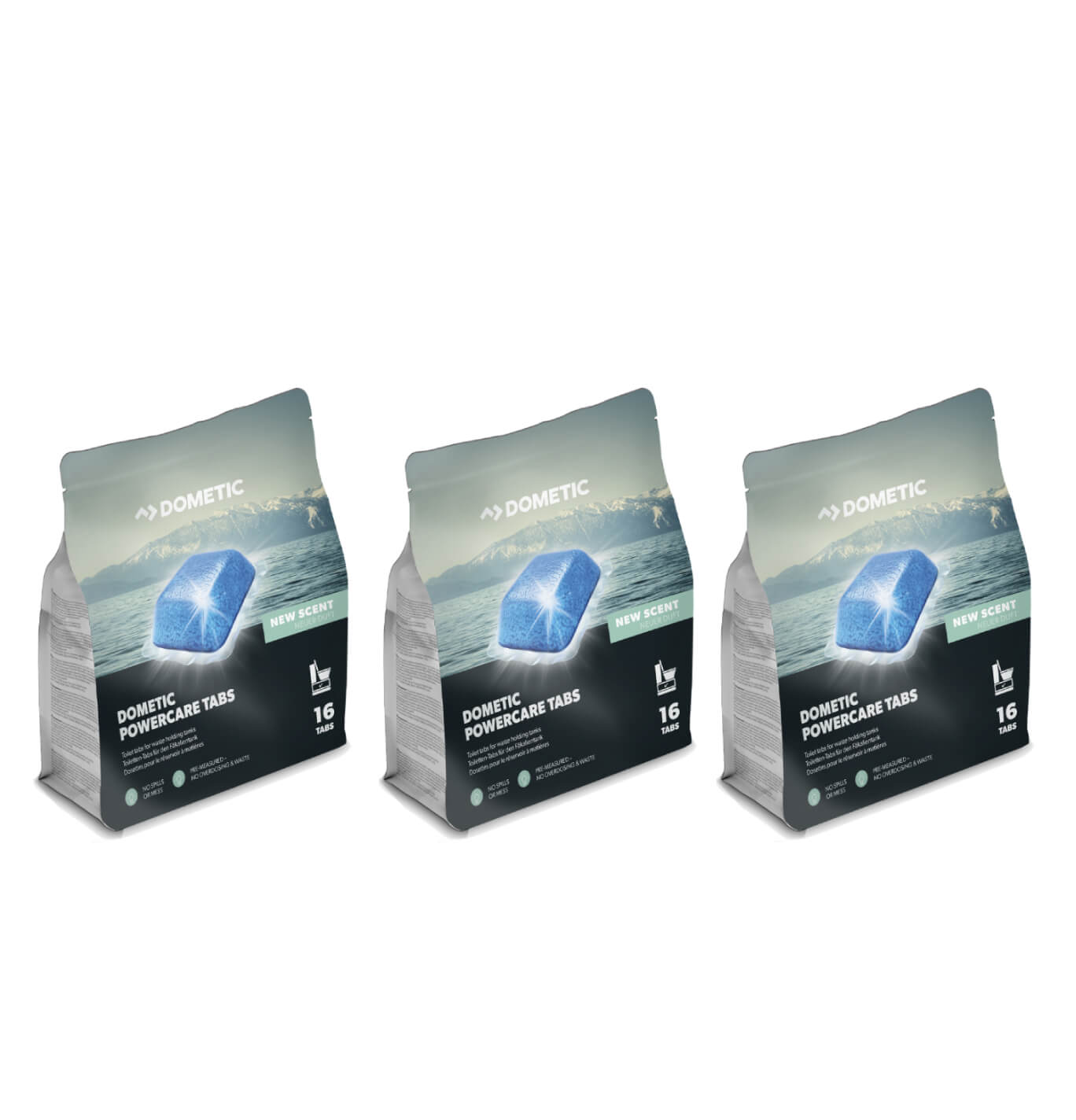 3 x Dometic PowerCare Toilet Tablets Bundle | 48 Tabs Image