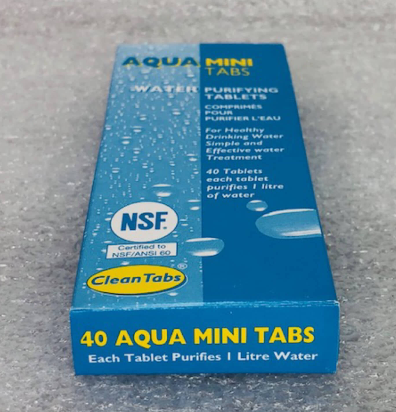Clean Tabs Aqua Mini Water Purifying Tablets | Pack of 40