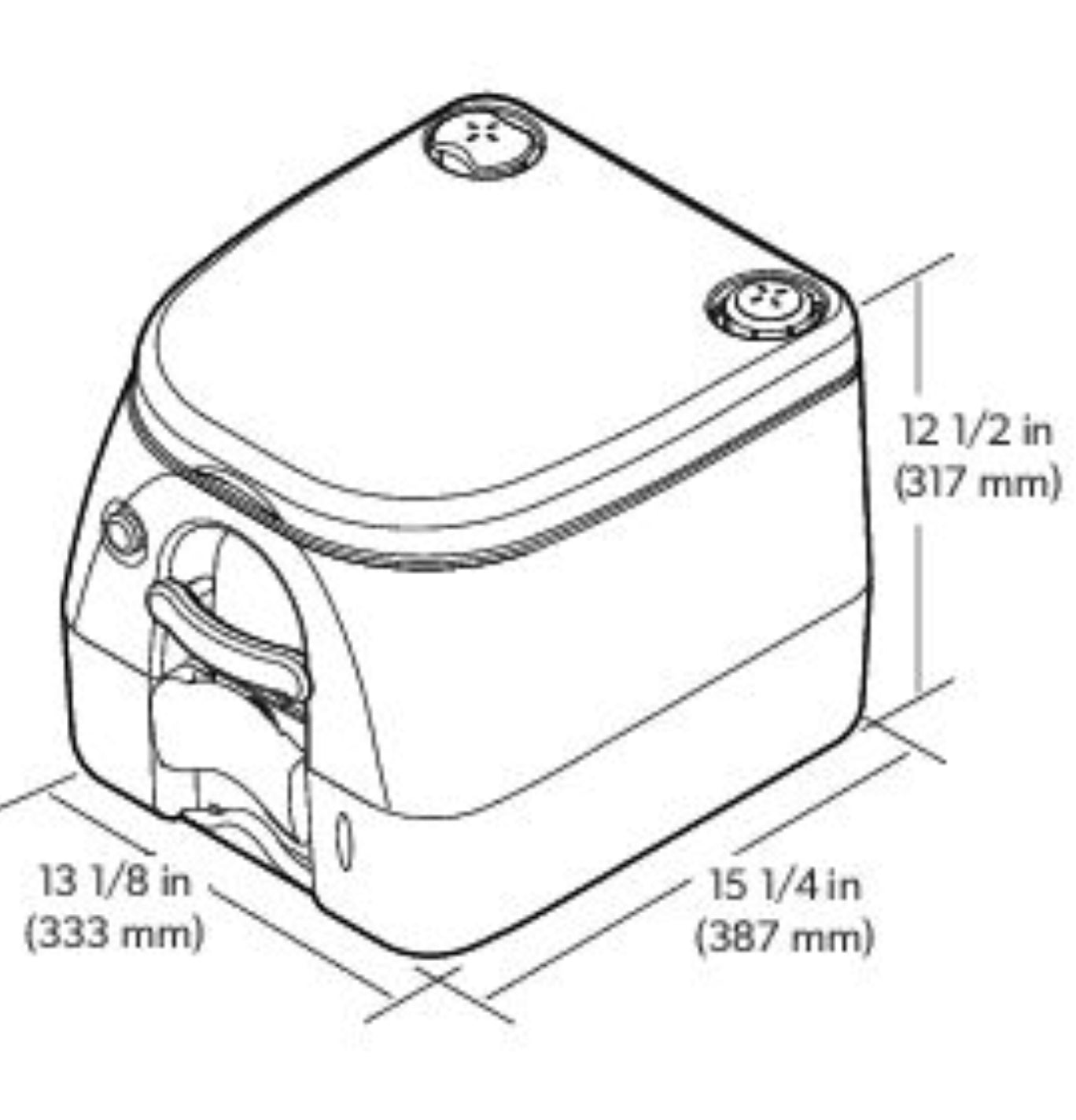 Dometic 972G Portable Toilet & PowerCare Tabs Bundle Image