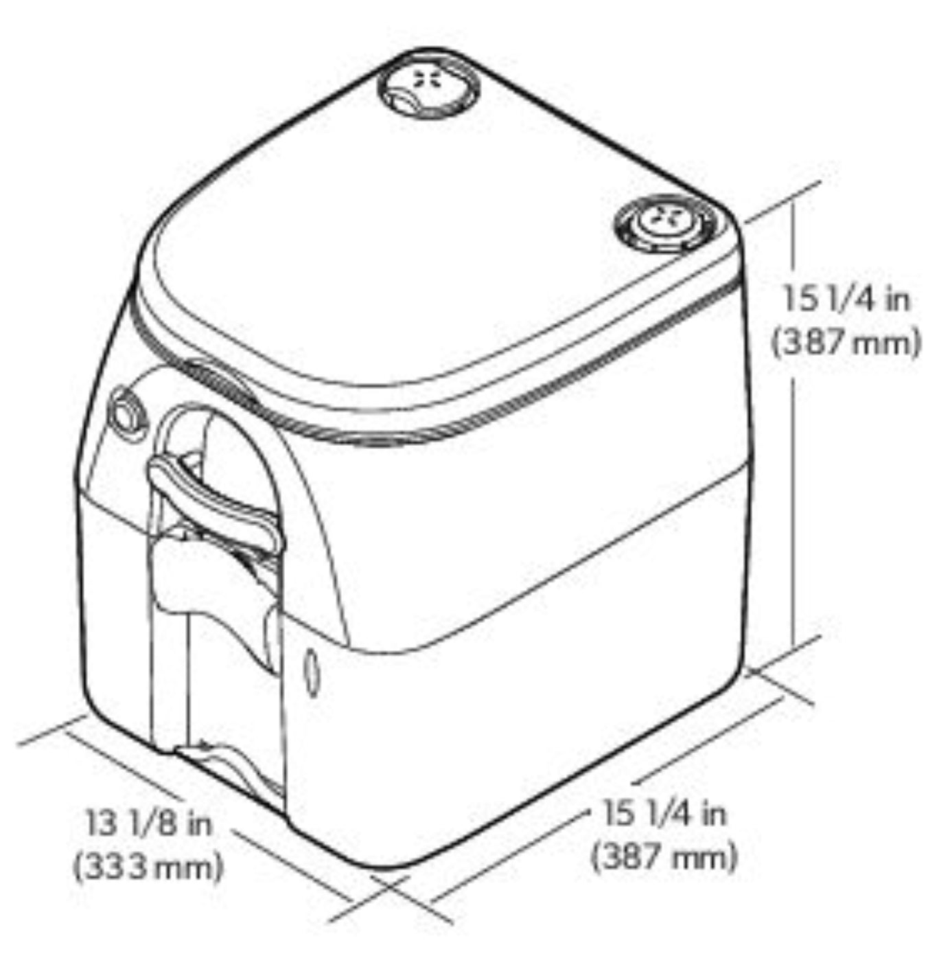 Dometic 976G Portable Toilet & Reimo Malta Storage Tent Bundle