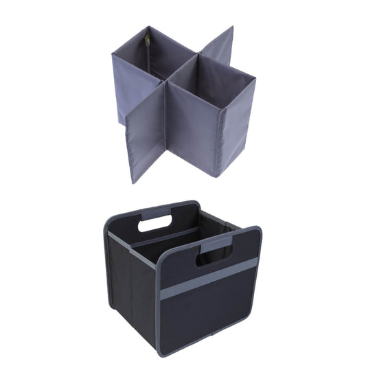 Meori® 15L Grey Folding Box & 6 Bottle Holder Set