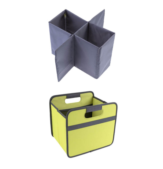 Meori® 15L Green Folding Box & 6 Bottle Holder Set