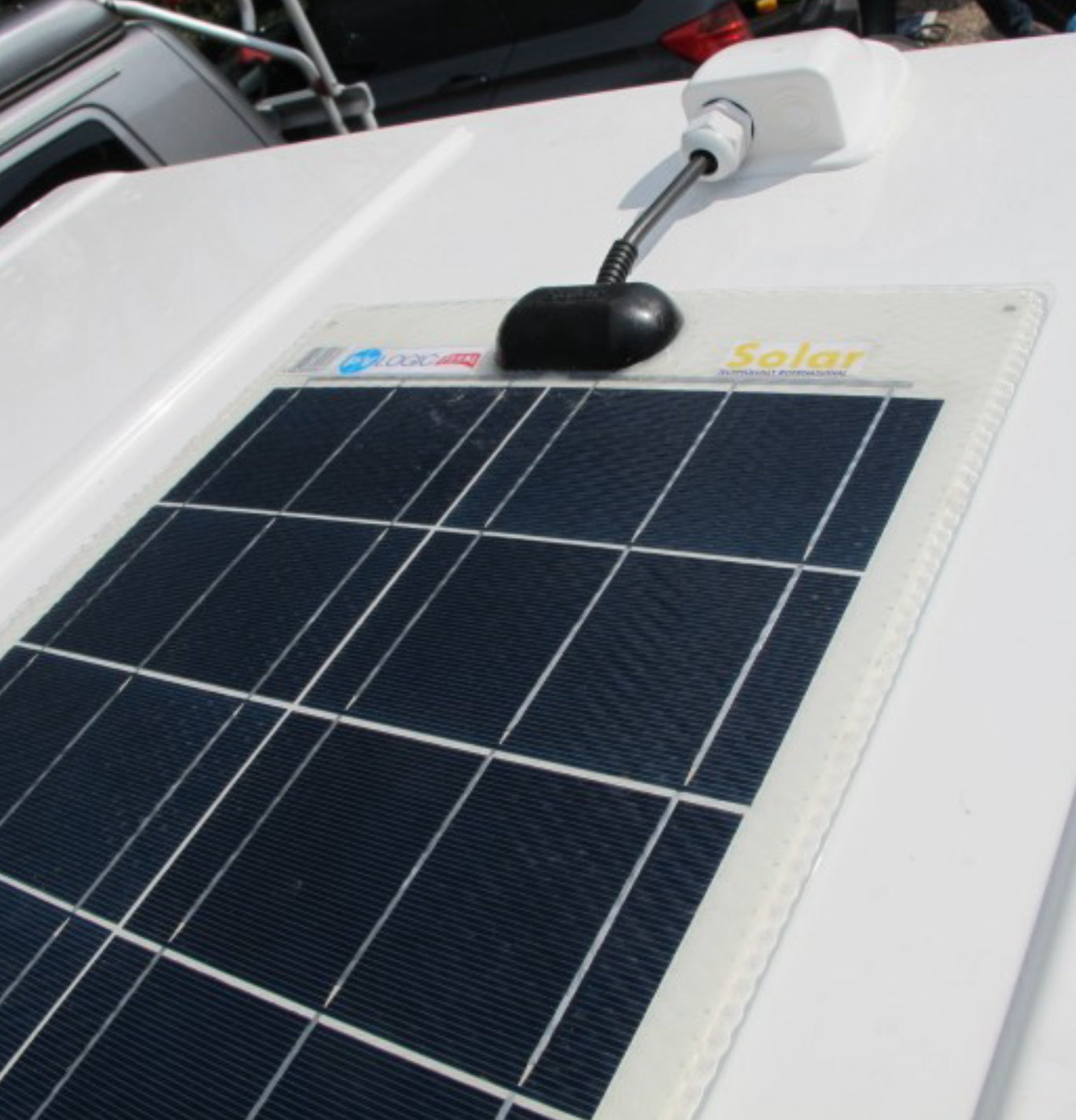PV Logic Flexi 80wp Roof/Deck Top Solar Panel Kit Image