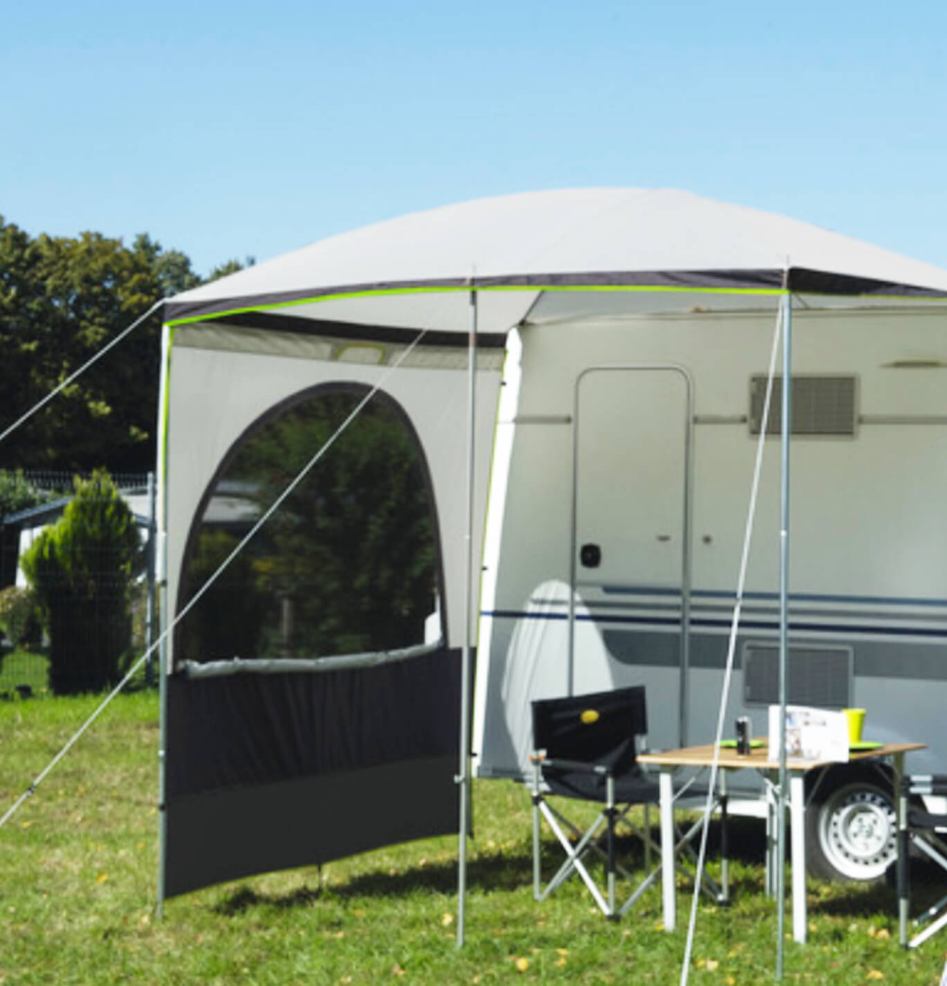 Reimo Palm Beach 2 LWB Side Wall For LWB Sun Canopy | Campers & Caravans Image