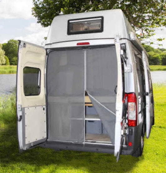Mosquito net Ducato from year 07 rear, H2/H3-roof with high door, Flyscreen for Campervan, Van Widnows, Caravan Windows, Camper Windows,  Blinds, Vents, Camping Shop