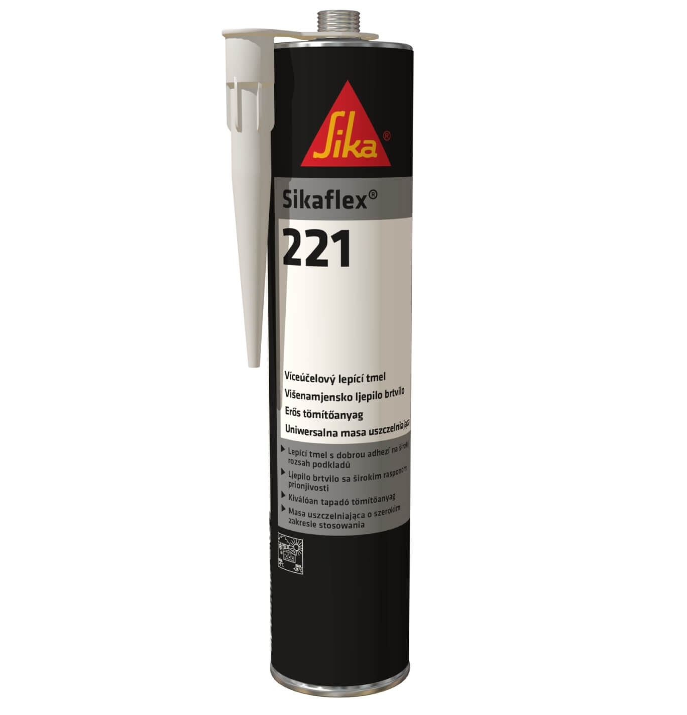 Sikaflex 221 Black Multi Purpose Adhesive Sealant & Aktivator 205 Bundle