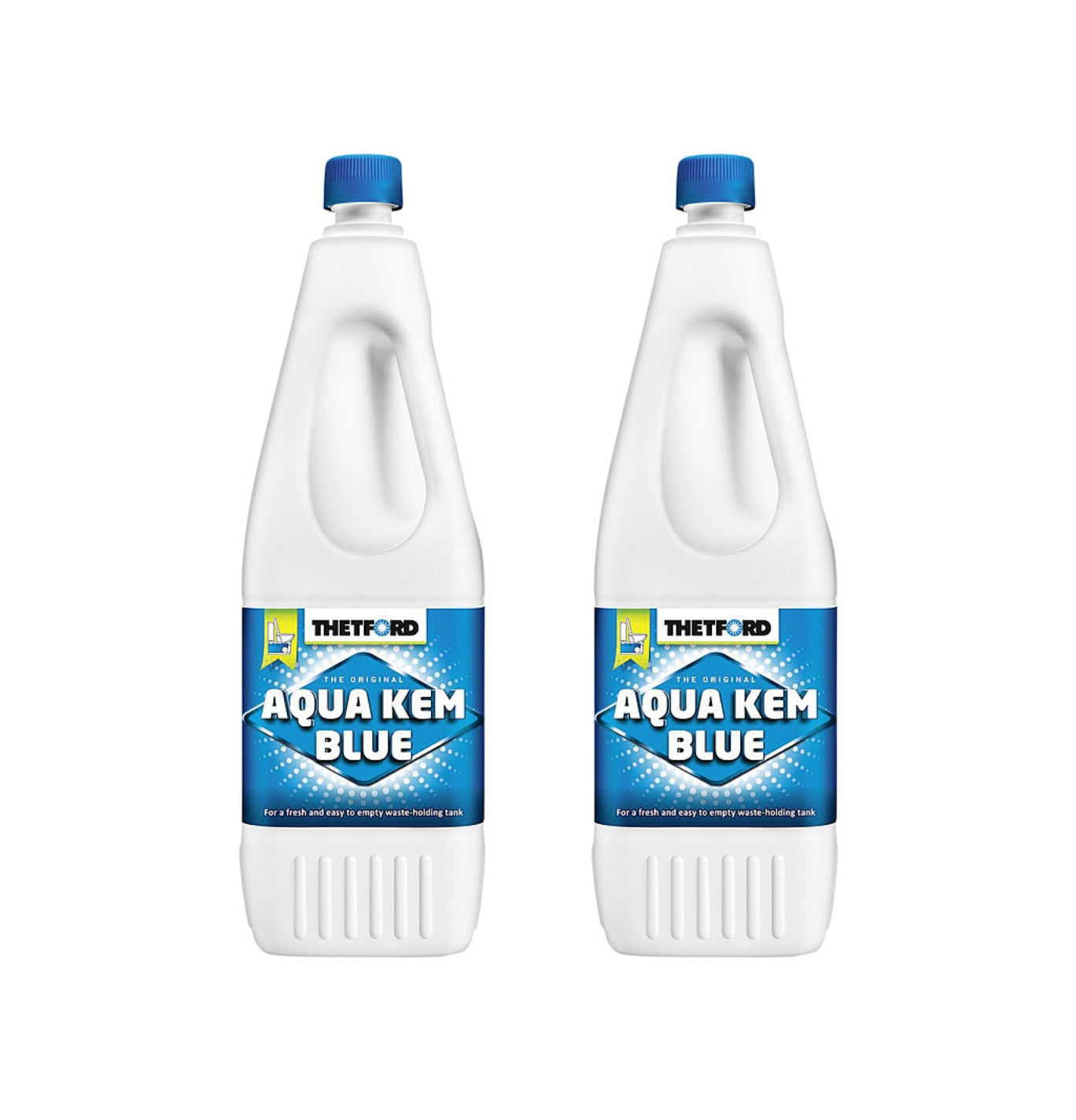 Thetford Aqua Kem Blue Waste Toilet Tank Fluid | 2 Litre | 2 Pack