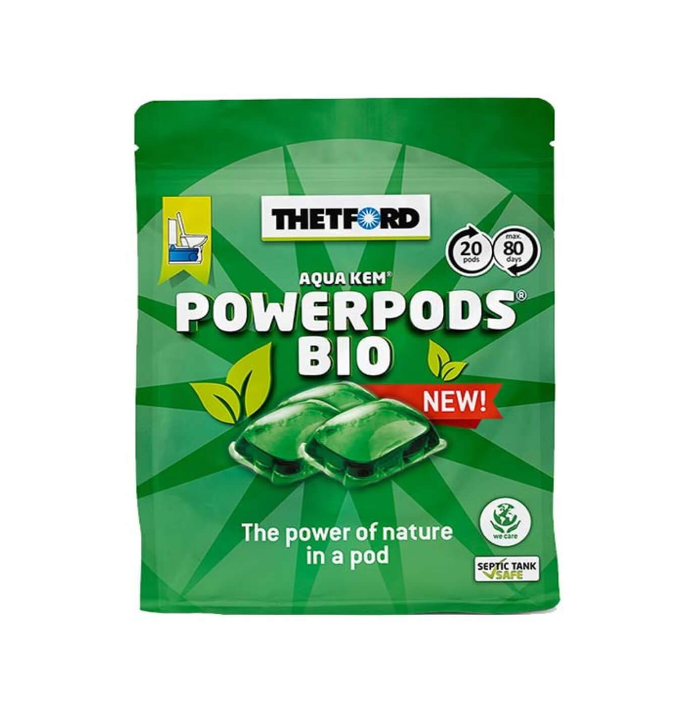 Thetford Aqua Kem PowerPods Bio Green Pods | 20 Pods Image