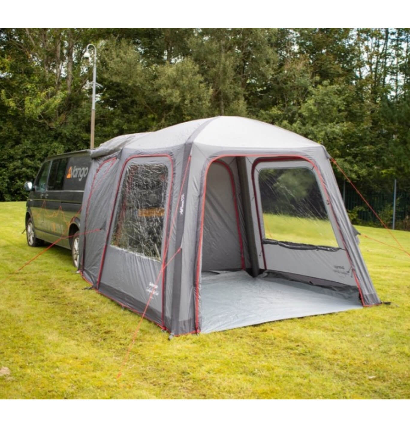 Vango Tailgate AirHub Low Drive Away Awning with door open
